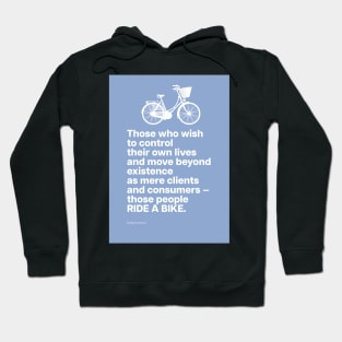 Bicycle Philosophy Design 001 - Wolfgang Sachs Hoodie